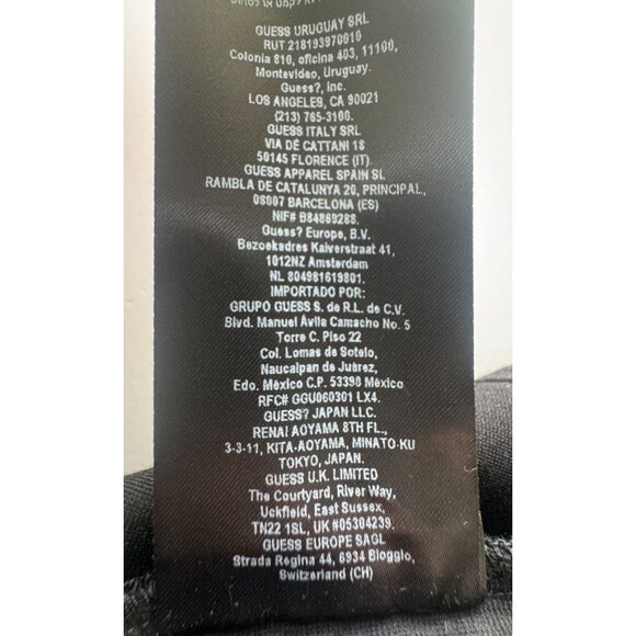 Guess Black Mini Skirt Womens Small Zipper Accents Bandage Bodycon Y2K Clubwear - Picture 9 of 11